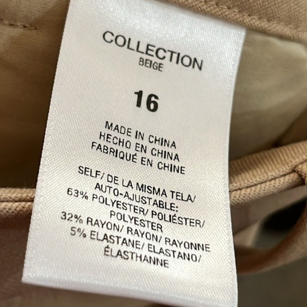 $218 Favorite Daughter The Favorite Pant Women Size 16 Beige High Rise Wide Leg - Picture 14 of 15